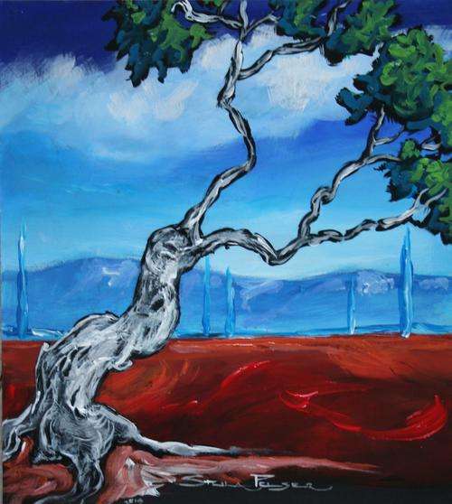 Original Stella Pelser(1970) - Bolandse Boom - 03 - size 335 x 300 x 6mm