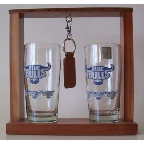 Blue Bulls Gift Set (Glasses, Keyring)