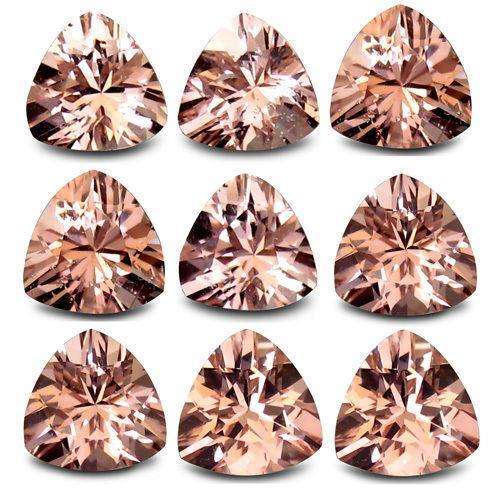 MORGANITE !! 100% Natural Peach Pink Stones x 8