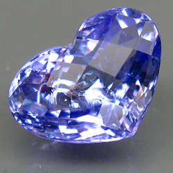 **Amazing*** Natural 1,96ct Tanzanite Heart shaped AAA Violet blue
