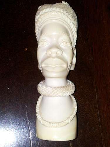 IVORY HANDCARVED RARE 620 grams solid PIECE IMMACULATE