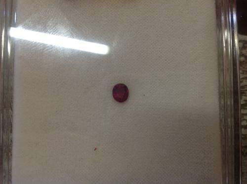 Certified top Fine Ruby 0.78ct