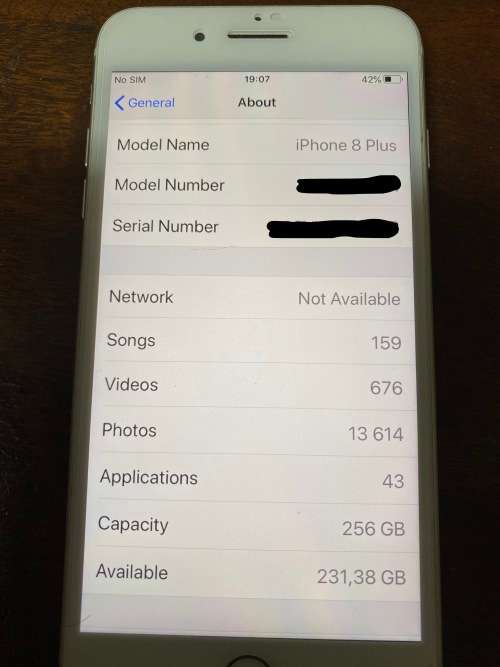 Iphone 8 Plus 256Gb Silver