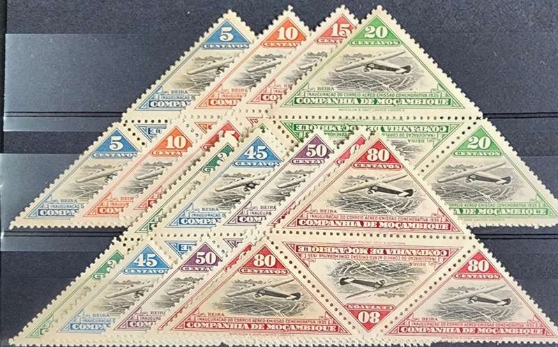 Mozambique aeroplanes mint set 1935
