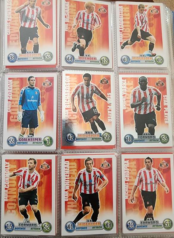Match Attax 2007/2008 collector`s binder including Cristiano Ronaldo Man of the match card