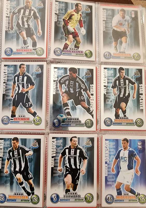 Match Attax 2007/2008 collector`s binder including Cristiano Ronaldo Man of the match card