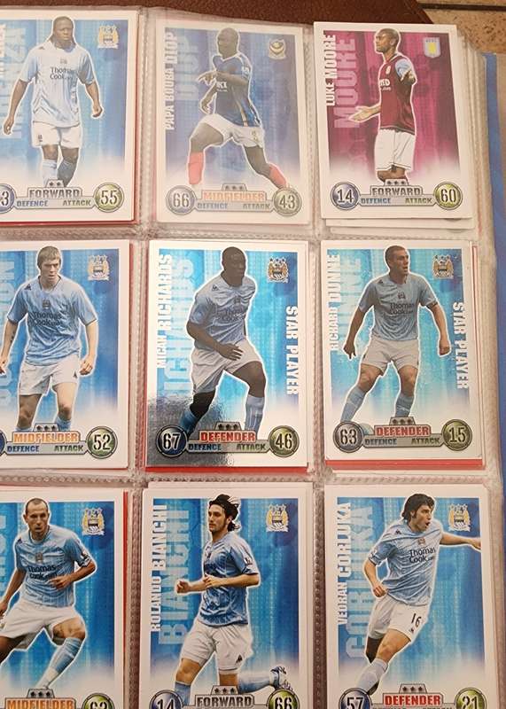 Match Attax 2007/2008 collector`s binder including Cristiano Ronaldo Man of the match card