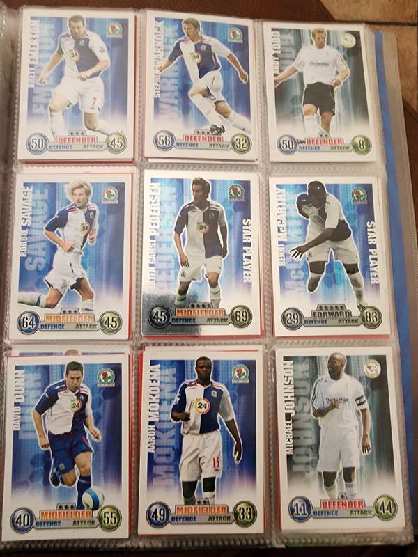 Match Attax 2007/2008 collector`s binder including Cristiano Ronaldo Man of the match card