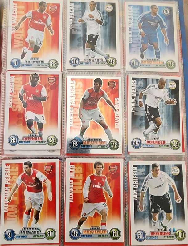 Match Attax 2007/2008 collector`s binder including Cristiano Ronaldo Man of the match card