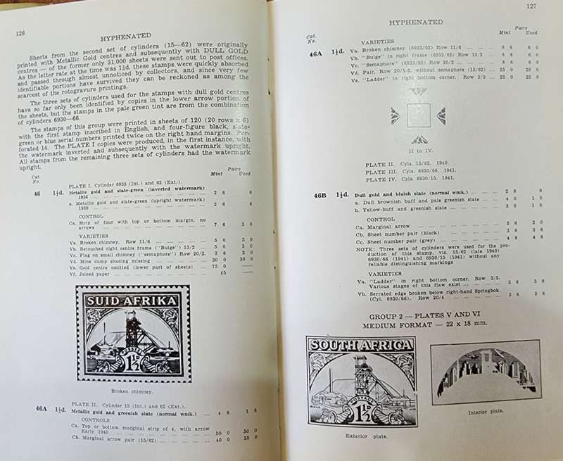 Union of South Africa stamps handbook/catalogue volume 1&2