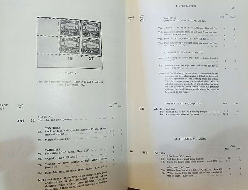 Union of South Africa stamps handbook/catalogue volume 1&2