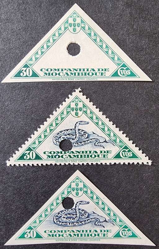 Mozambique 30 centavos printer`s file copy
