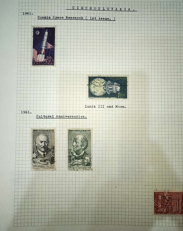 Box of 8x albums Russia and Czech mint complete sets