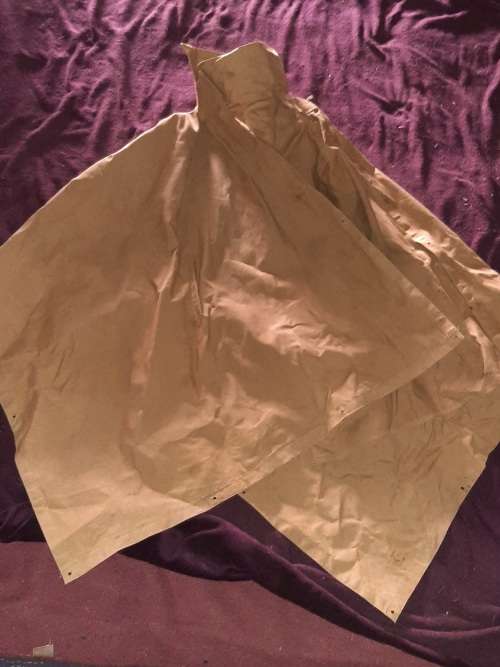 British Army waterproof cape.