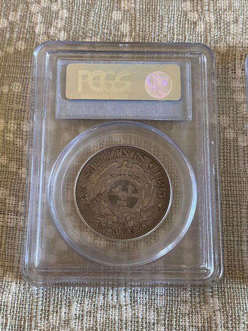  # Graded ZAR 1895 2.5 Shillings # 