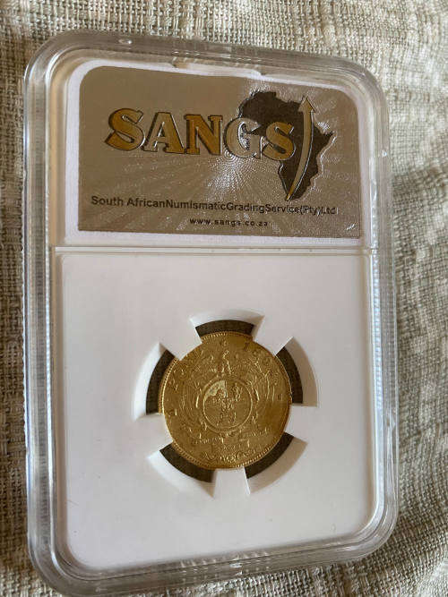  # Graded ZAR 1894 Gold 1 Pond #  Beautiful!! 