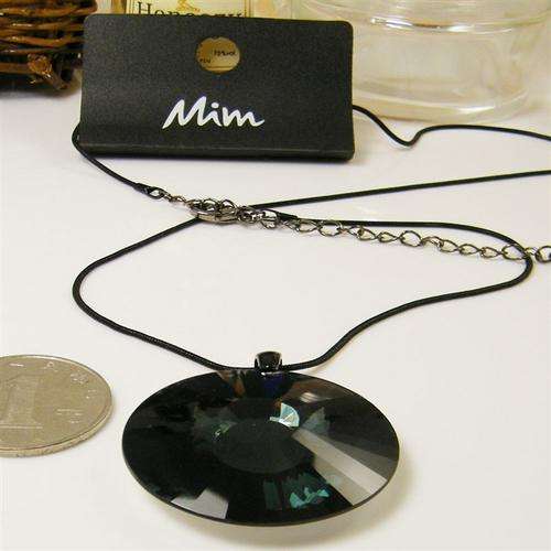 fashion deongaree glass roundness necklace