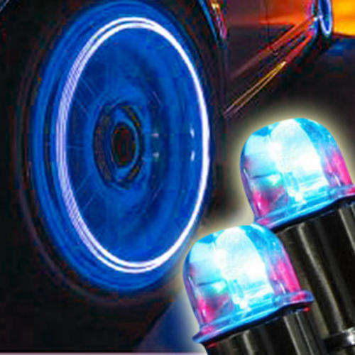 2 Bike&Motorcycle&Car Tyre Valve Wheel Stem Cap LED Light Lamp