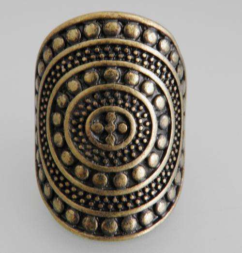 Fashion Euramerican Style Bronze Circle Shape Big Rings