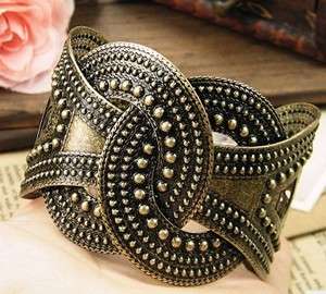 Bohemian Style Big knot rope Bronze Bangle