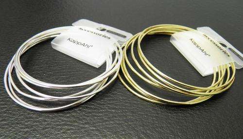 1 set 7pcs fashion silvery&golden decorative bangles