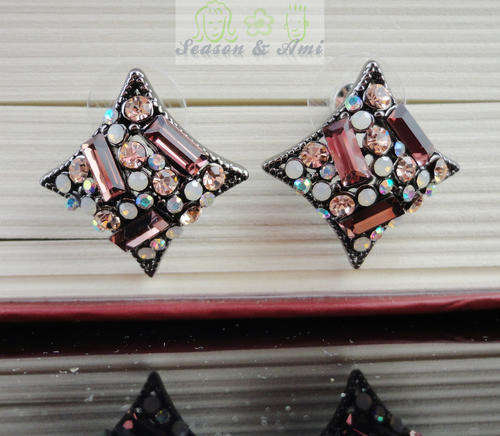 fashion multicolor rhinestone  earrings