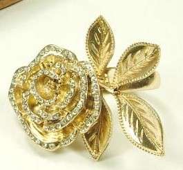 gold rose fashion rings