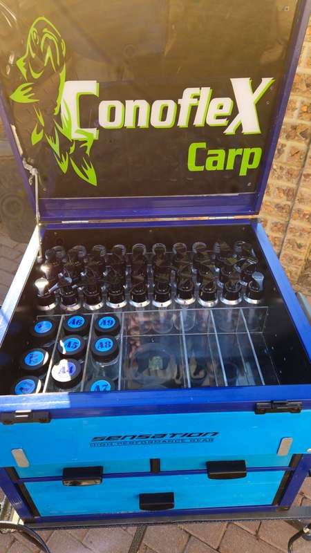 FISHING SENSATION ALIMINIUM LARGE MUTI BOX AND SENSATION TRIPOD-FREE DELIVERY