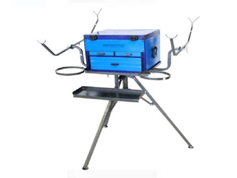FISHING SENSATION ALIMINIUM LARGE MUTI BOX AND SENSATION TRIPOD-FREE DELIVERY