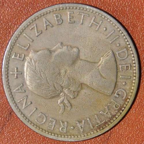 BRITTISH HALF CROWN 1956