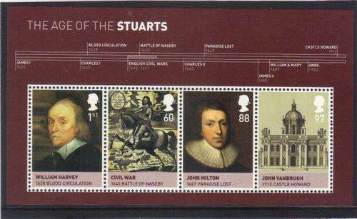 GB - THE AGE OF THE STUARTS - MINIATURE SHEET - MINT