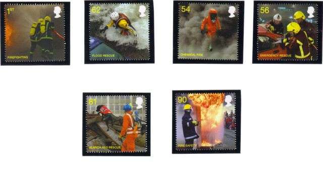 GB - FIRE AND RESCUE - set of mint stamps