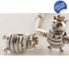 QUEEN BEE 925 STERLING SILVER CHARM BEAD NOT PLATED