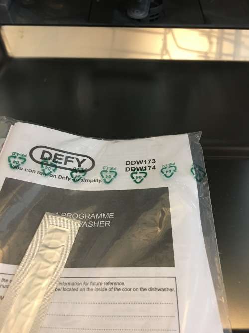 Defy DDW174 Silver Dishwasher BRAND NEW never used!