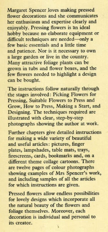 [B:2:S:CC]-Pressed Flower Decorations - Margaret Spencer
