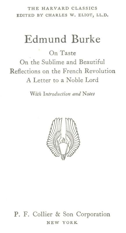 [B:2:S:CC]-The Harvard Classics. Edmunde Burke. - Charles W Eliot
