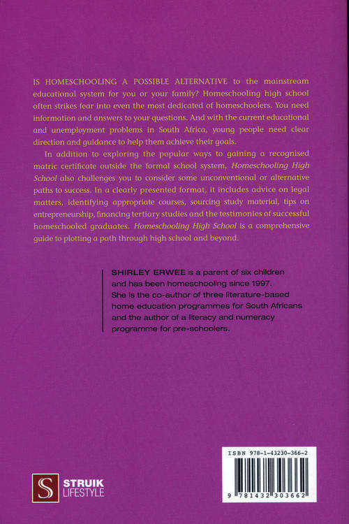 [B:2:S:CC]-Homeschooling High School - Shirley Erwee
