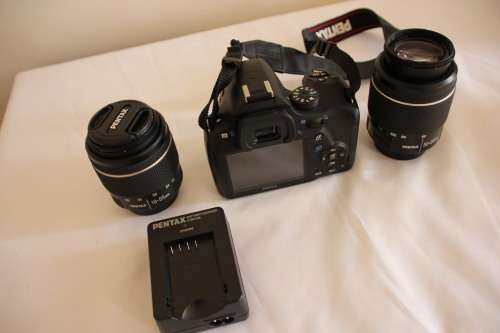 PENTAX K-50 16MP Digital SLR Camera with 3-Inch LCD WITH 18-55 AND 50-200MM LENS