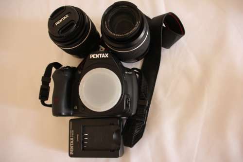 PENTAX K-50 16MP Digital SLR Camera with 3-Inch LCD WITH 18-55 AND 50-200MM LENS
