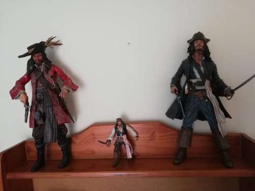 Pirates of the Caribbean figurines (bid for all three)