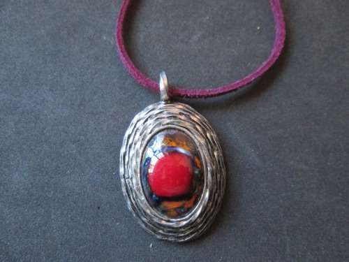 ENAMEL FIRED PENDANT
