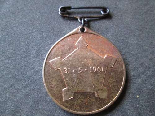 REPUBLIC SOUTH AFRICA MEDAL 1961