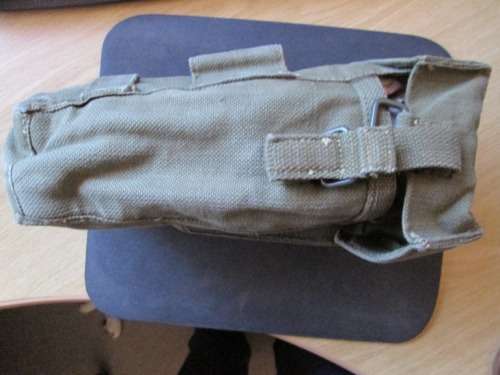 AMMO CANVAS POUCH AND A SEPARATE PATROL WEBBING POUCH