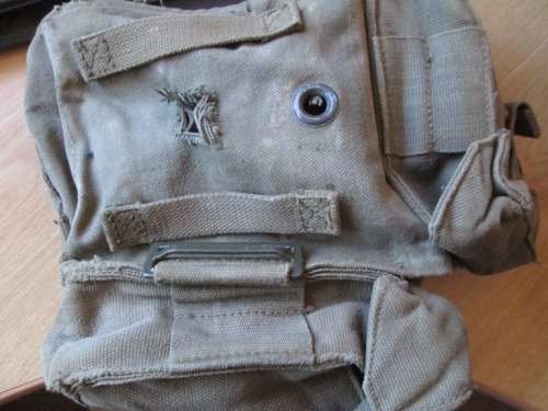 AMMO CANVAS POUCH AND A SEPARATE PATROL WEBBING POUCH