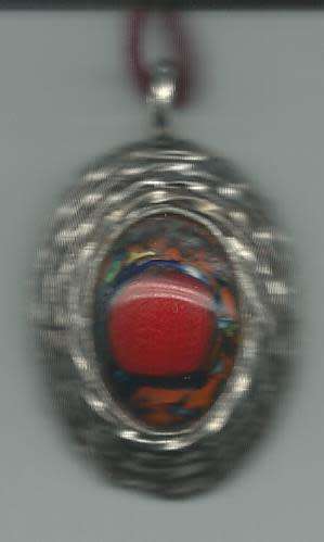 ENAMEL FIRED PENDANT