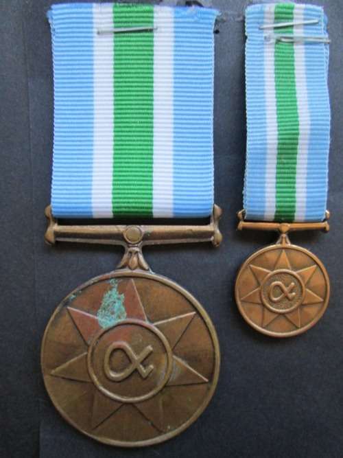 SADF - UNITAS FULL SIZE/MINITIARE MEDAL- 1994