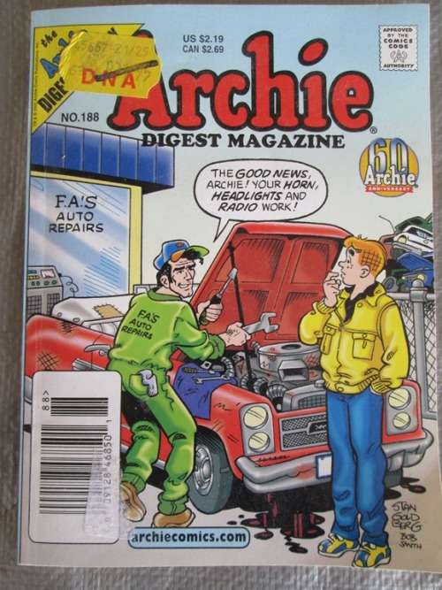 ARCHIE DIGEST MAGAZINE NO. 188