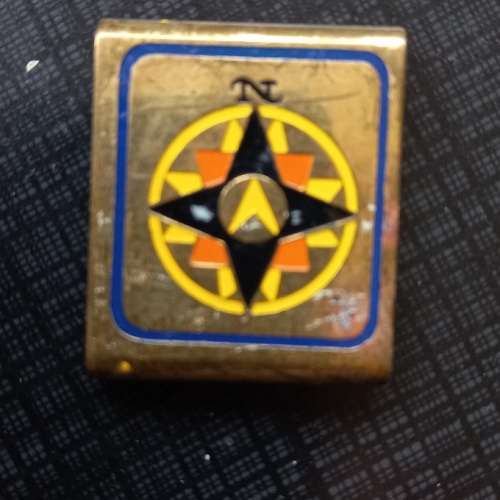 BUCKLE BRASS COMPASS ROSE