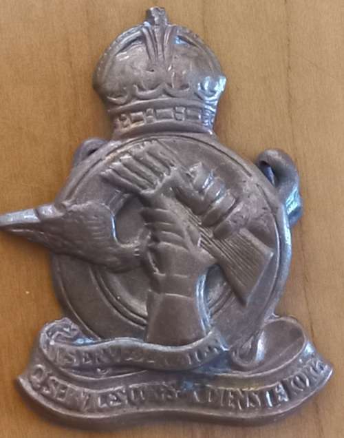 SA ARMY UNION- Q SERVICES CORPS- COLLAR BADGE PAIR