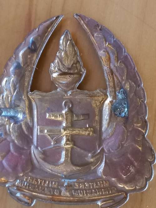 SADF HEIDELBERG GYMNASIUM- METAL CAP BADGE